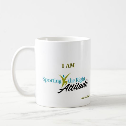 Ik speel de juiste houding koffiemok (Links)