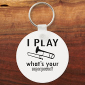 Ik speel de trombone sleutelhanger (Voorkant)