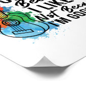 Ik speel de Ukulele omdat ik het leuk vind.. Poster (Hoek)