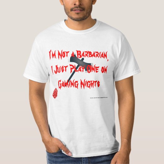 Ik speel een Barbarie T-shirt (Voorkant)