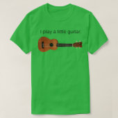 Ik speel een kleine Guitar Funny Pun Ukulele Playe T-shirt (Design voorkant)