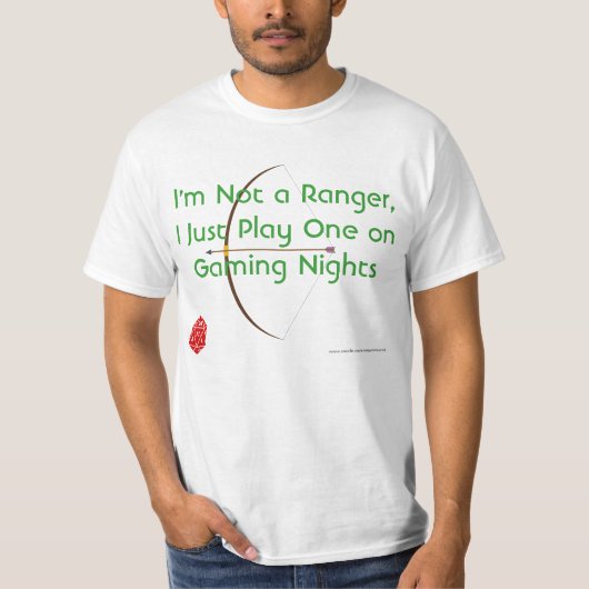Ik speel een Ranger (boogkunst) T-shirt (Voorkant)