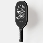 Ik speel een tas voor Jezus Christelijk gitarist Pickleball Paddle (Links)