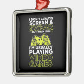 Ik speel gewoonlijk videogames metalen ornament (Links)