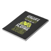 Ik speel gewoonlijk videogames notitieblok (Linkerzijde)