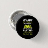 Ik speel gewoonlijk videogames ronde button 3,2 cm (Voorkant /achterkant)