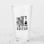 Ik speel gitaar in mijn hoofd glas (Voorkant)