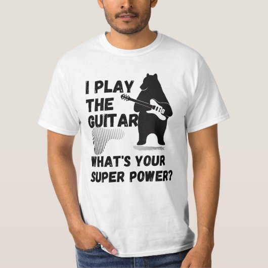 Ik speel gitaar t-shirt (Voorkant)