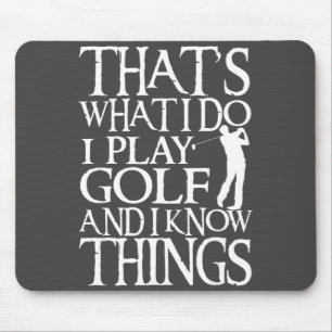 Ik speel golf Funny Golf Quote Shop Uni-volwassene Muismat