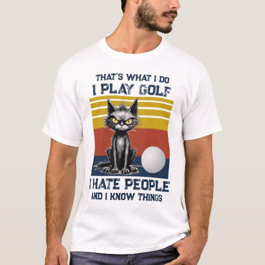 Ik speel golf T-shirt (Voorkant)
