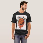 Ik speel graag basketbal t-shirt (Voorkant volledig)