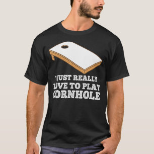 Ik speel graag Cornhole. T-shirt