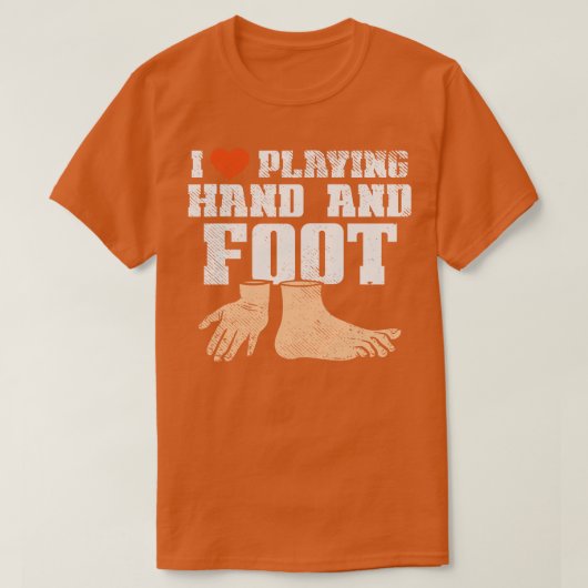 Ik speel graag hand en voet t-shirt (Design voorkant)