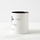 Ik speel graag mijn trompet tweekleurige koffiemok (Center)