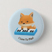 Ik speel graag Schattigee Fox op Kinder Button (Voorkant)