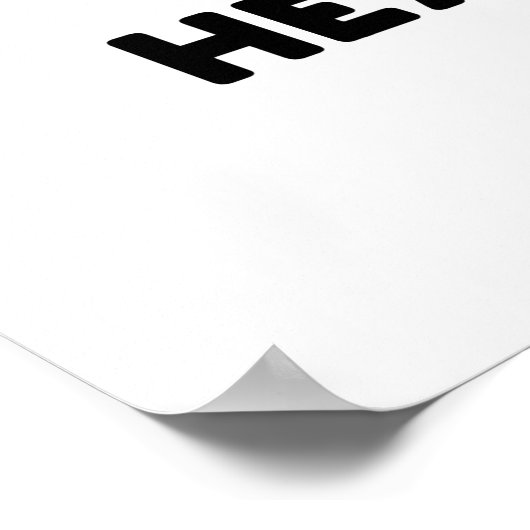 Ik speel Heavy Metal Grappige Tuba Pun Poster (Hoek)