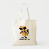 Ik speel Heavy Metal Grappige Tuba Pun Tote Bag (Voorkant)