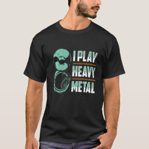 Ik speel Heavy Metal Sousaphone Tuba Instrument T-shirt