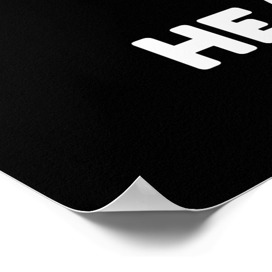 Ik speel heftig Metal Funny Tuba Pun Dark BG Poster (Hoek)