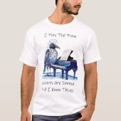 Ik speel het piano T-shirt (Voorkant)