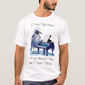 Ik speel het piano T-shirt (Voorkant)