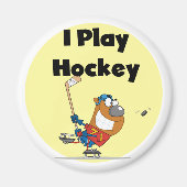 Ik speel Hockey Tshirts en cadeaus Magneet (Voorkant)
