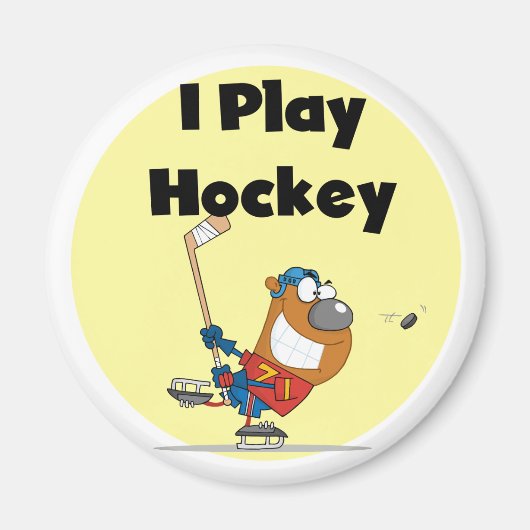 Ik speel Hockey Tshirts en cadeaus Magneet (Voorkant)
