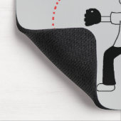 Ik speel honkbal- Girl Tshirts en cadeautjes Muismat (Hoek)