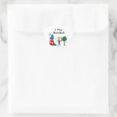 Ik speel honkbal hart sticker (Tas)