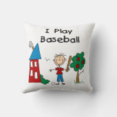 Ik speel honkbal kussen (Achterkant)