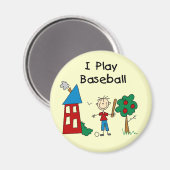 Ik speel honkbal magneet (Voorkant / Achterkant)