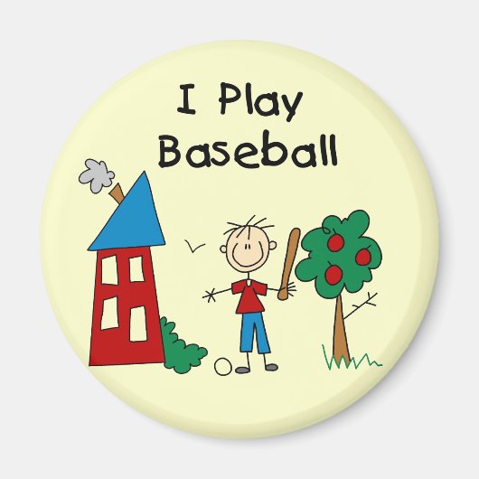 Ik speel honkbal magneet (Voorkant)