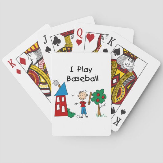 Ik speel honkbal pokerkaarten (Achterkant)