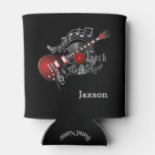 Ik speel in de band - DIY-naam - Red Guitar Blikjeskoeler (Achterkant)