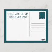 Ik speel je een vraag  Lijst Uitnodiging Briefkaart (Achterkant)