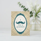 Ik speel je een vraag  Lijst Uitnodiging Briefkaart (Staand voorkant)