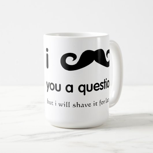Ik speel je een vraag-Mok Koffiemok (Voorkant rechts)