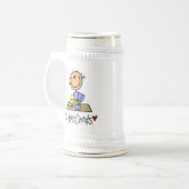 Ik speel kaarten bierpul (Voorkant links)