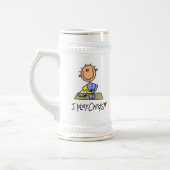 Ik speel kaarten bierpul (Links)
