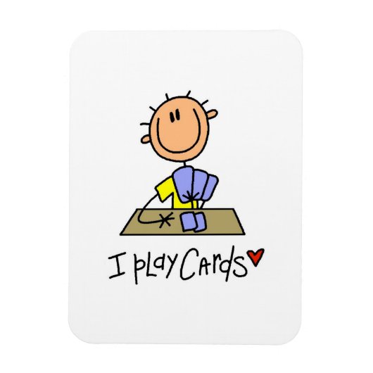 Ik speel kaarten magneet (Verticaal)