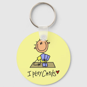 Ik Speel Kaarten T-shirts en Cadeaus Sleutelhanger