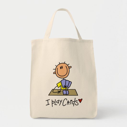 Ik speel kaarten tote bag (Voorkant)