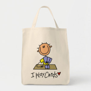 Ik speel kaarten voor overhemden en cadeaus tote bag