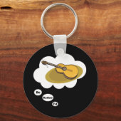 Ik speel liever Acoustic Guitar 2 Sleutelhanger (Voorkant)