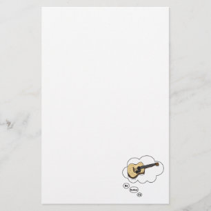 Ik speel liever Aoustic Guitar Briefpapier