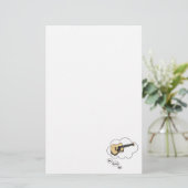 Ik speel liever Aoustic Guitar Briefpapier (Staand voorkant)