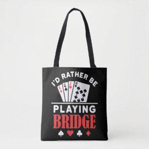 Ik speel liever brug. tote bag
