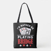 Ik speel liever brug. tote bag (Achterkant)