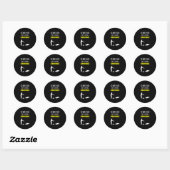 Ik speel liever Cornhole Funny Cornhole Gift Ronde Sticker (Vel)