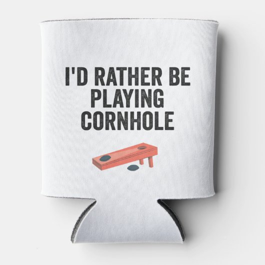 Ik speel liever Cornhole Funny Sport Gift Blikjeskoeler (Voorkant)